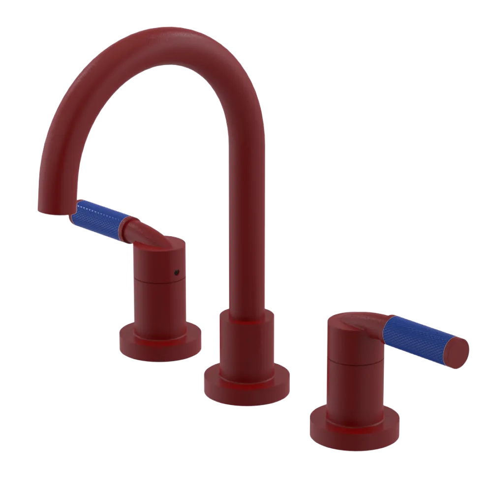 Rubinet Widespread Lav. Set. (less drain) Maroon