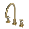 Rubinet Widespread Kitchen Set Satin Brass