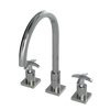 Rubinet Widespread Kitchen Set Satin Nickel
