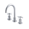 Rubinet Widespread Lav. Set. (less drain) Satin Chrome