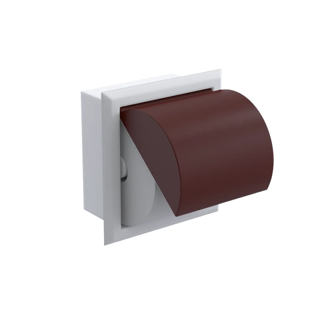 Rubinet RECESSED TOILET PAPER HOLDER White