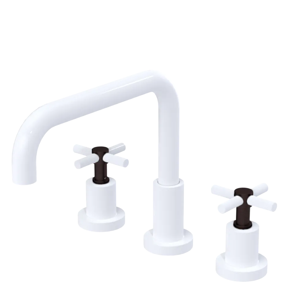 Rubinet Widespread Kitchen Set White