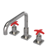Rubinet Widespread Kitchen Set with Genesis Spout Polished Nickel