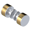 Rubinet Shower Door Knob (set) Satin Chrome