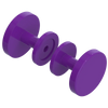 Rubinet Shower Door Knob (set) Purple Haze