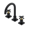Rubinet Widespread Lav. Set. (less drain) Matt Black