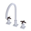 Rubinet Widespread Kitchen Set White