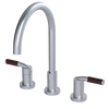 Rubinet Widespread Kitchen Set Satin Chrome