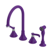 Rubinet Widespread Kitchen Set with Hand Spray Purple Haze