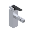 Rubinet Single Control Bidet Fitting (less drain) Satin Chrome