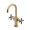 Rubinet Single Hole Dual Handle Lav. Set with LaSalle Spout (less drain) Gold