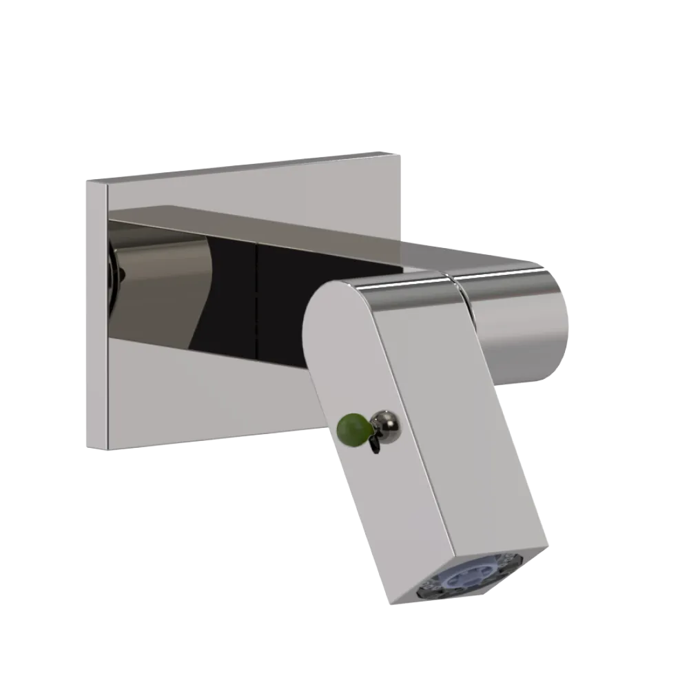 Rubinet Wall Mount Bidet & Foot Rinse with Dual Function Spray Polished Nickel