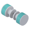 Rubinet Shower Door Knob (set) Matt White