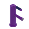 Rubinet Single Control Bidet Fitting (less drain) Purple Haze