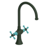 Rubinet Two Handle Single Hole Kitchen Set Green Envy
