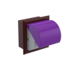 Rubinet RECESSED TOILET PAPER HOLDER Bordeaux