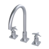Rubinet Widespread Kitchen Set Satin Chrome
