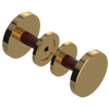 Rubinet Shower Door Knob (set) Gold