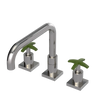 Rubinet Widespread Kitchen Set with Genesis Spout Polished Nickel