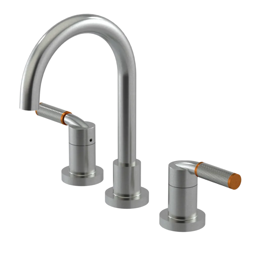 Rubinet Widespread Lav. Set. (less drain) Satin Nickel