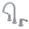 Rubinet Widespread Lav. Set. (less drain) White