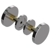 Rubinet Shower Door Knob (set) Polished Nickel