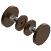 Rubinet Shower Door Knob (set) Tuscan Brass