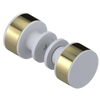 Rubinet Shower Door Knob (set) Matt White