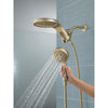 Delta HydroRain H2Okinetic 5-Setting Two-In-One Shower Head