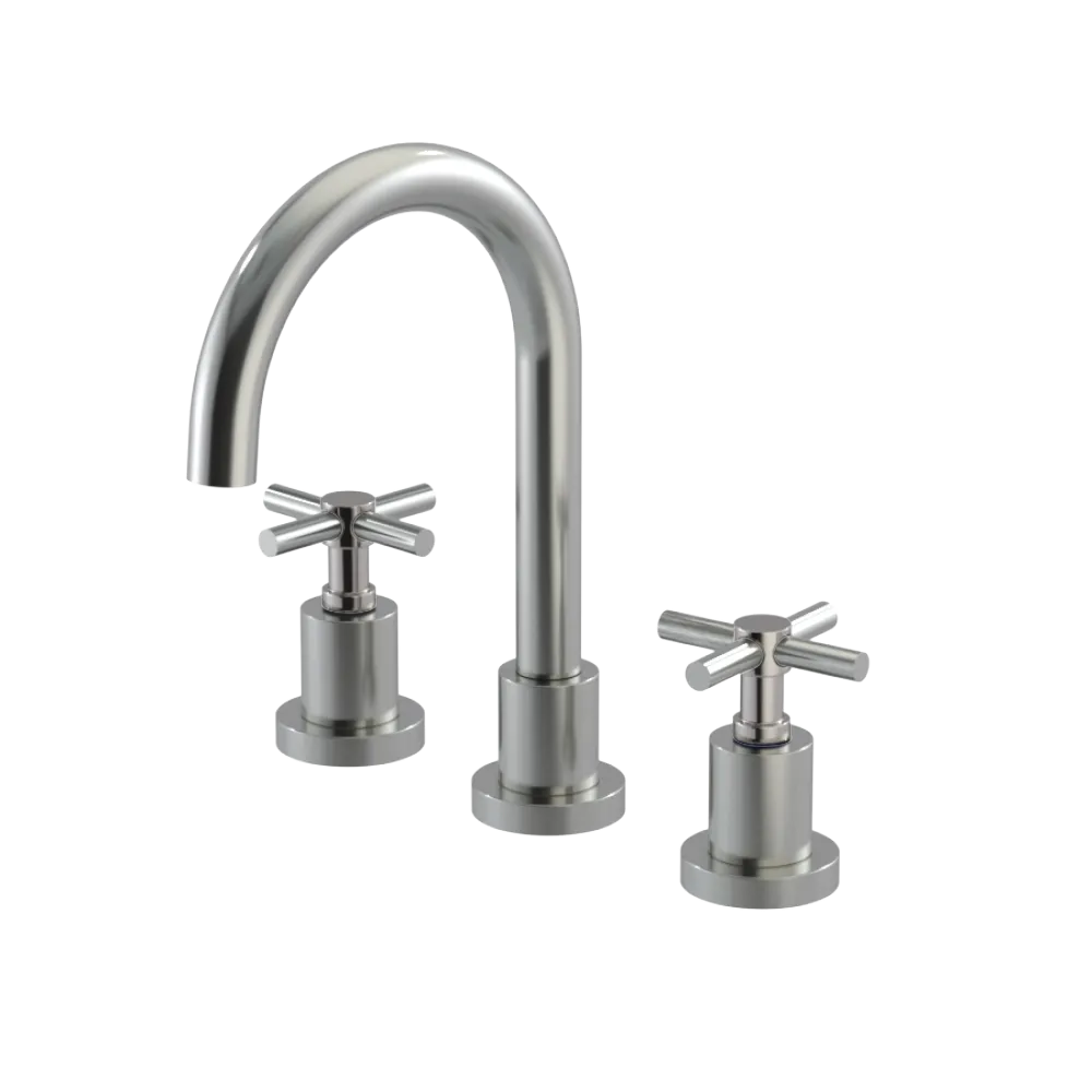 Rubinet Widespread Lav. Set. (less drain) Satin Nickel