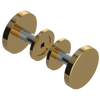 Rubinet Shower Door Knob (set) Gold