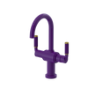 Rubinet Single Hole Dual Handle Lav. Set. (less drain) Purple Haze