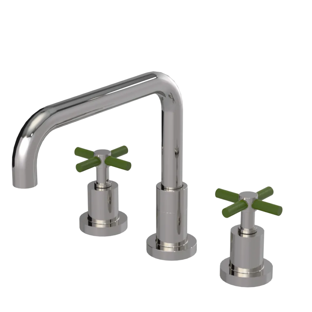 Rubinet Widespread Kitchen Set Polished Nickel
