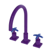 Rubinet Widespread Kitchen Set Purple Haze