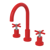 Rubinet Widespread Kitchen Set with LaSalle Spout Red