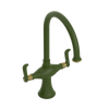 Rubinet Two Handle Single Hole Kitchen Set Green Envy
