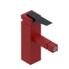 Rubinet Single Control Bidet Fitting (less drain) Maroon