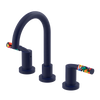 Rubinet Widespread Lav set (less drain) Midnight Blue