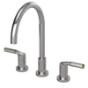 Rubinet Widespread Kitchen Set Polished Nickel