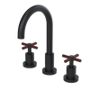 Rubinet Widespread Kitchen Set with LaSalle Spout Matt Black