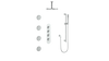 Vogt Drava 3-Way TH Shower Kit with Body Jets and 6" Ceiling Arm CC