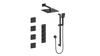 Vogt Niveau 3/4" High-Flow TH Shower Kit with Body Jets CC