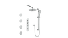 Vogt Worgl 3/4" High-Flow TH Shower Kit with Body Jets CC
