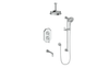 CARINTHIA TRIM FOR 3-WAY TH SHOWER KIT WITH 6" CEILING ARM
