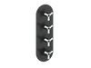 ZEHN TRIM FOR 3/4" HIGH-FLOW TH VALVE WITH 3 VOLUME CONTROLS
