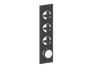 MOND TRIM FOR 3/4" HIGH-FLOW TH VALVE WITH 3 VOLUME CONTROLS
