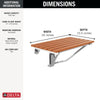 Delta ADA Tilt-Up Shower Seat