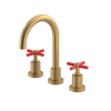 Rubinet Widespread Lav. Set. (less drain) Satin Gold