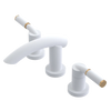 Rubinet Widespread Lav. Set. (less drain) Matt White