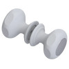 Rubinet Shower Door Knob (set) Matt White